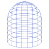 Cage Wireframe Element from Volumetric Shapes Set