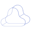 Cloud Wireframe 2 Element from Volumetric Shapes Set