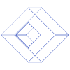 Diamond Cubiod Wireframe Element from Volumetric Shapes Set