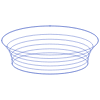 Elipse Bowl Wireframe Element from Volumetric Shapes Set