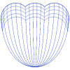 Flower 4 Wireframe Element from Volumetric Shapes Set