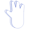 Hand 1 Wireframe element - Free transparent PNG, SVG. No sign up needed.
