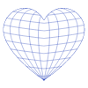 Heart Wireframe 2 Element from Volumetric Shapes Set