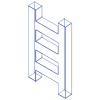 Ladder Wireframe Element Abstract Dimension Ladder Wireframe element - Free transparent PNG, SVG. No sign up needed.