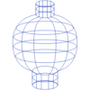 Lamp Wireframe Element from Volumetric Shapes Set