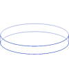 Oval Cylinder Wireframe 2 Element from Volumetric Shapes Set