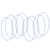 Oval Vertical Wireframe 2 Element from Volumetric Shapes Set