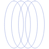 Oval Vertical Wireframe Element from Volumetric Shapes Set