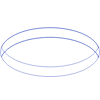 Oval Wireframe 1 Element from Volumetric Shapes Set