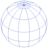 Sphere Circle Globe Wireframe Element from Volumetric Shapes Set