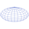 Sphere Oval Globe 1 Wireframe Element from Volumetric Shapes Set