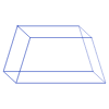 Trapezoid Wireframe Element from Volumetric Shapes Set
