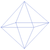 Triangle Pyramid Octahedron 3 Wireframe Element from Volumetric Shapes Set