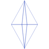 Triangle Pyramid Octahedron Wireframe 1 Element from Volumetric Shapes Set