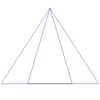 Triangle Pyramid Wireframe 2 Element from Volumetric Shapes Set
