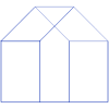 Triangle Square House Wireframe element - Free transparent PNG, SVG. No sign up needed.