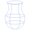 Vase Wireframe Element from Volumetric Shapes Set
