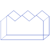 Zigzag House Rectangle Triangle Wireframe element - Free transparent PNG, SVG. No sign up needed.