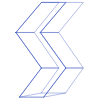 Zigzag Wireframe 2 Element from Volumetric Shapes Set