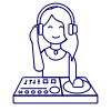 Dj Mix 4 Illustration from UX Line Set