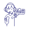 Player Fighting 7 Illustration from UX Line Set