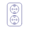 Female Plug Illustration from UX Line Set