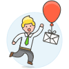 Mail Balloon 1 illustration - Free transparent PNG, SVG. No sign up needed.