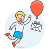 Mail Balloon 4 illustration - Free transparent PNG, SVG. No sign up needed.