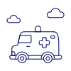 Ambulance 1 Illustration from UX Line Set | Free Download as SVG Vector and Transparent PNG | Streamline illustrations