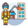 Firefighter 1 5 Illustration from UX Colors Set