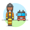 Firefighter 2 4 Illustration from UX Colors Set