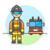 Firefighter 2 5 Illustration from UX Colors Set