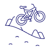 Bike Mountain Illustration from UX Line Set