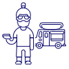 Hotdog Truck 1 Illustration from UX Line Set