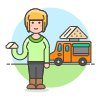 Sandwich Truck 1 Illustration from UX Colors Set