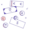 Currencies Illustration from Bangalore - Pro Set