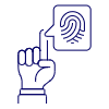 Fingerprint Hand 1 Illustration from UX Line Set