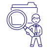 Finding Folder 1 Illustration from UX Line Set