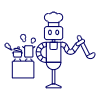 Cooking Robot 2 illustration - Free transparent PNG, SVG. No sign up needed.