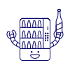 Vending Machine Robot Illustration from UX Line Set | Free Download as SVG Vector and Transparent PNG | Streamline illustrations