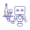 Waiter Robot 1 Illustration from UX Line Set