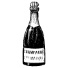 Champagne Bottle element - Free transparent PNG, SVG. No Sign up needed.