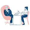 Conversation Businessman Customer 2 Illustration from Free illustrations Set