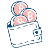 Cryptocurrency Wallet 1 Illustration from Free illustrations Set
