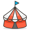 Circus Tent emoji - Free transparent PNG, SVG. No sign up needed.