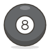 Pool 8 Ball emoji - Free transparent PNG, SVG. No sign up needed.