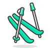 Skis emoji - Free transparent PNG, SVG. No sign up needed.