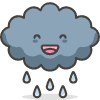 Cloud With Rain 1 emoji - Free transparent PNG, SVG. No sign up needed.