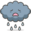 Cloud With Rain 2 emoji - Free transparent PNG, SVG. No sign up needed.
