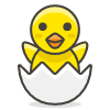 Hatching Chick 1 emoji - Free transparent PNG, SVG. No sign up needed.